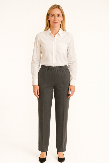 Ulla Hose Melange Anthrazit