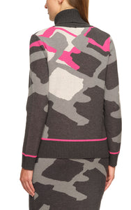 Gollehaug Jacquard-Pullover mit Rollkragen