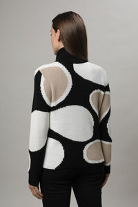 Gollehaug Pullover mit Rollkragen und Intarsienmuster