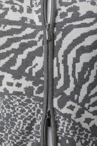 Gollehaug Strickjacke mit Rundhals und Jacquardmuster