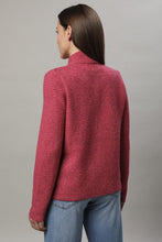 Laden Sie das Bild in den Galerie-Viewer, Gollehaug Strickjacke mit Stehkragen und Knöpfen und Strukturmuster