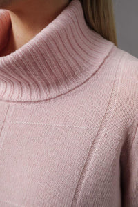 Gollehaug Pullover mit Rollkragen und Strukturmuster