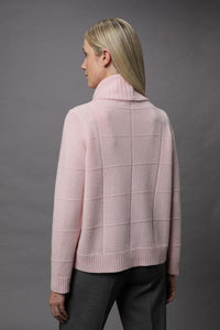 Gollehaug Pullover mit Rollkragen und Strukturmuster