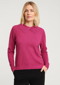 Gollehaug Pullover mit Rollkragen und Strukturmuster