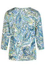 Laden Sie das Bild in den Galerie-Viewer, Barbara Lebek Halbarmshirt Lemon Blue