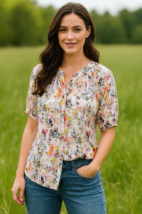 Bella Donna Bluse Blumenwiese