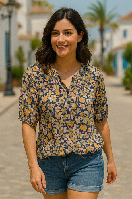 Bella Donna Bluse geblühmt