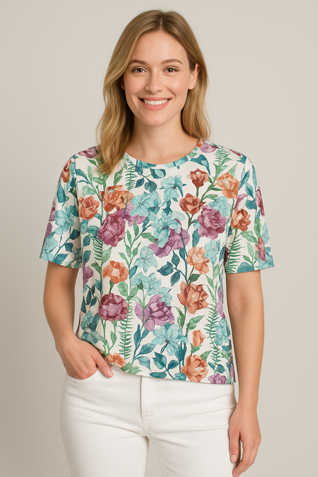 Bella Donna Shirt mit Blumen