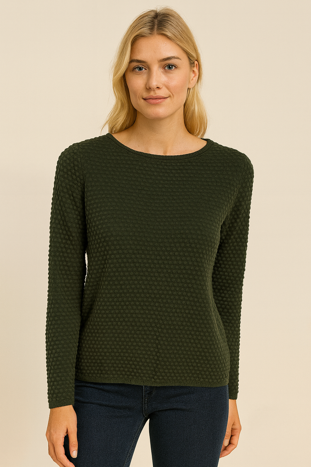 Freequent Shirt Olive Dots