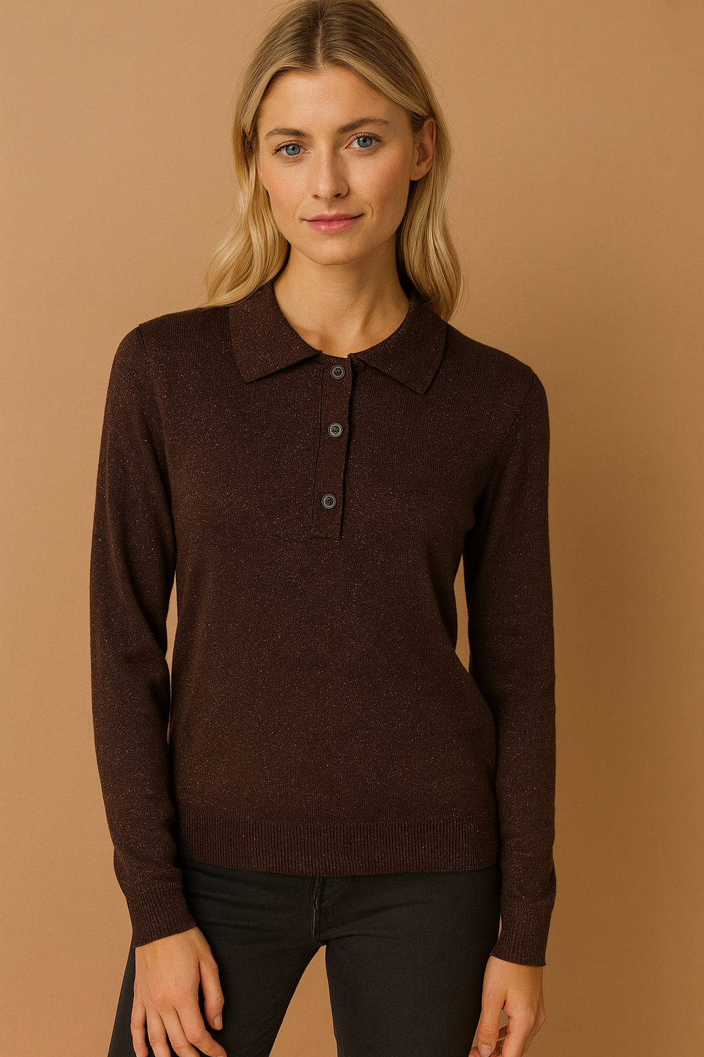 Fransa Shirt Brown Glow