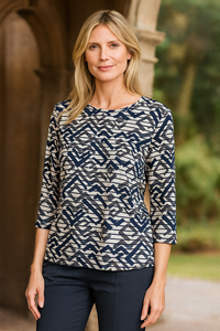 Bella Donna Shirt Mitternachtsmuster