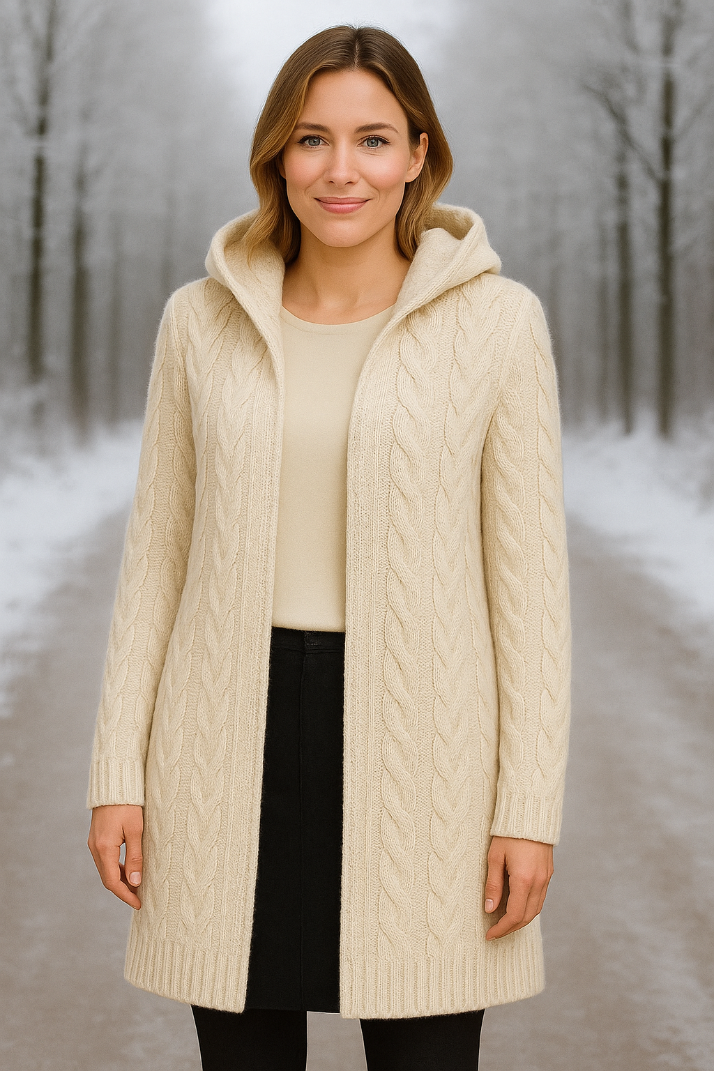 Strickmantel Wintertraum