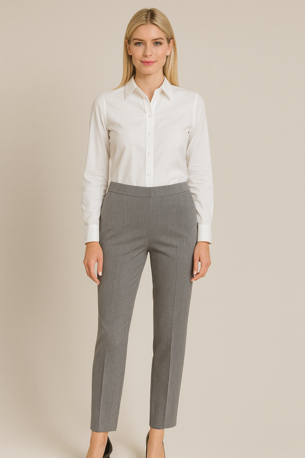 Ulla Melange Grau-Meliert