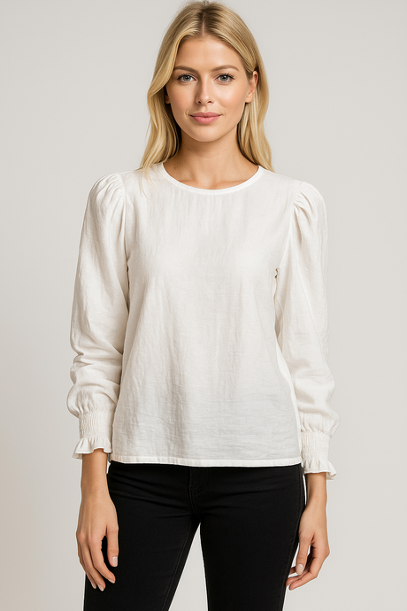 Ichi Bluse White Harmony