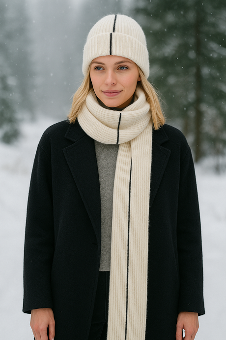 Ichi Schal Rippenstrick