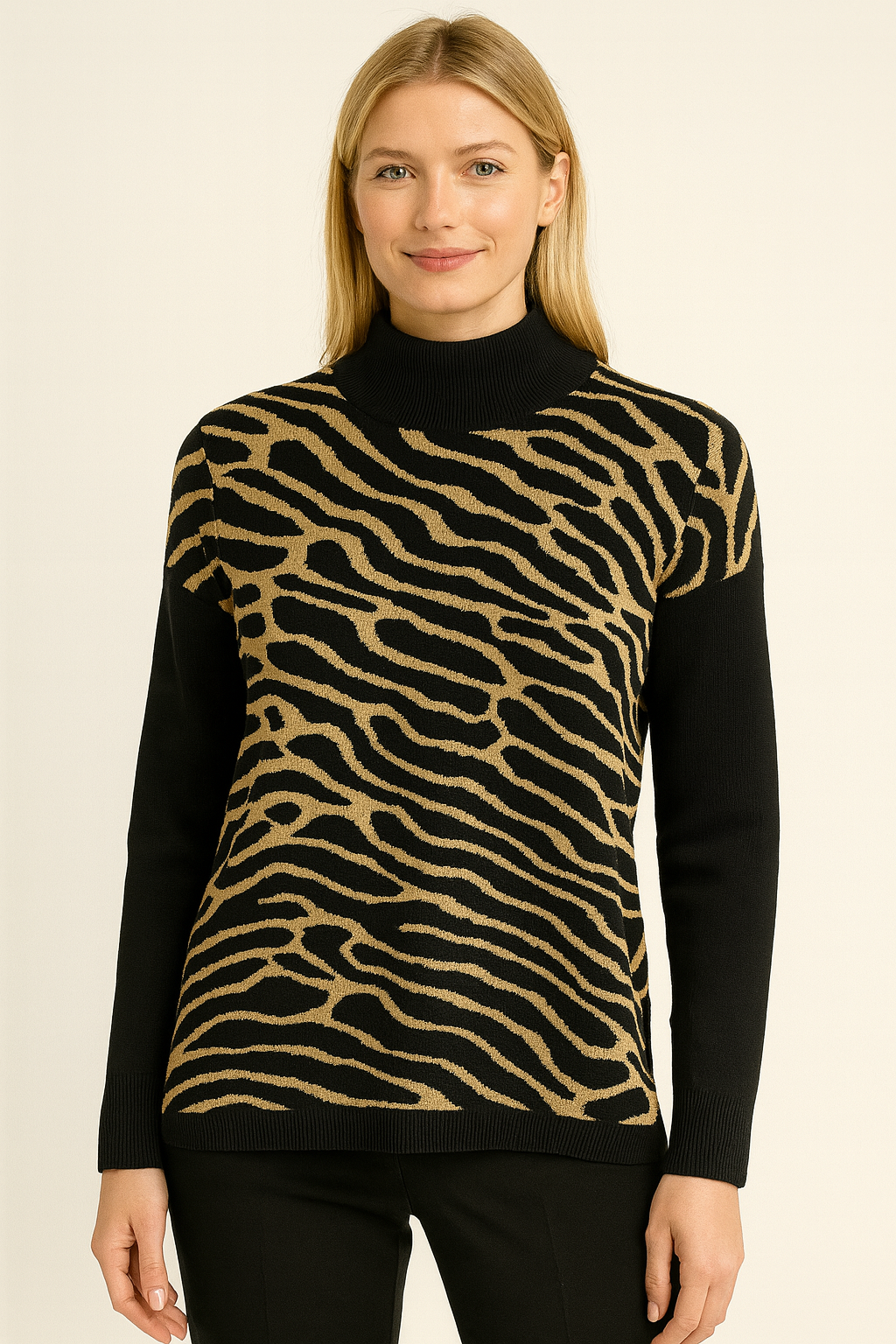Bella Donna Pullover Zebra Brown