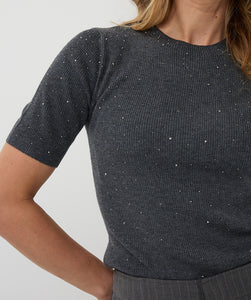 Esqualo Strickshirt Glitzer