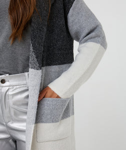 Esqualo Cardigan mit Blockstreifen