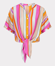 Laden Sie das Bild in den Galerie-Viewer, Esqualo Bluse Knot Striped