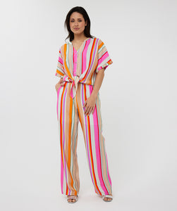 Esqualo Bluse Knot Striped