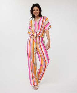 Esqualo Bluse Knot Striped