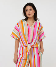 Laden Sie das Bild in den Galerie-Viewer, Esqualo Bluse Knot Striped