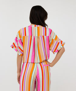 Esqualo Bluse Knot Striped