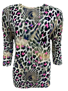Gemustertes Shirt Leopard
