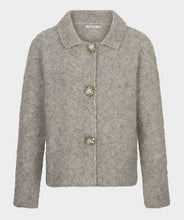 Laden Sie das Bild in den Galerie-Viewer, Esqualo Strickjacke mit Blumenknöpfen