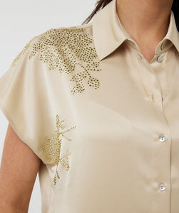 Esqualo Bluse Batwing Sequins