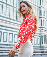 Laden Sie das Bild in den Galerie-Viewer, Esqualo Bluse Scarlet